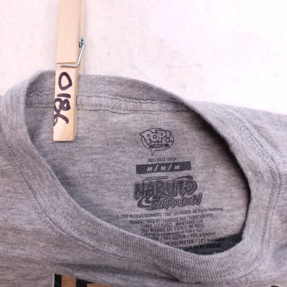 Funco Pops Naruto Casual Graphic T Shirt Adult Mens Size Medium M Gray - Picture 4 of 9